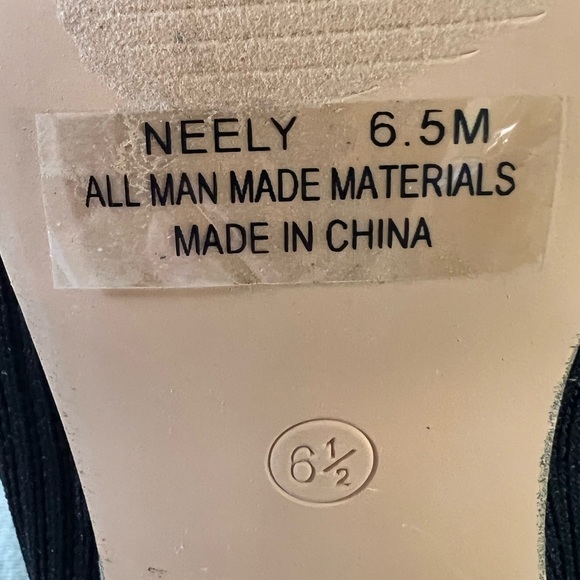 JOIE X Revolve Neely Sz 6.5 Black Knit Stretch Block Heel Sock Booties Worn 1x - Picture 7 of 9